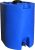 Blue 55 Gallon Water Storage Tank by WaterPrepared – Emergency Water Barrel Container with Spigot for Emergency Disaster…