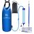 JUSTMYSPORT Gravity Water Filter, 6L, Portable Water Purifier Survival with Adjustable Tree Strap, Survival Water Bag…
